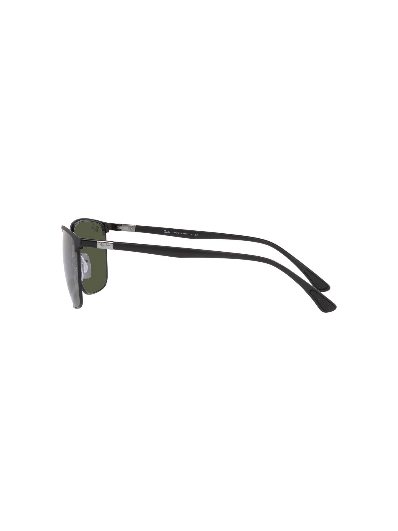 Image 2 of 4 of Ray-Ban Matte Square Sunglasses - Black