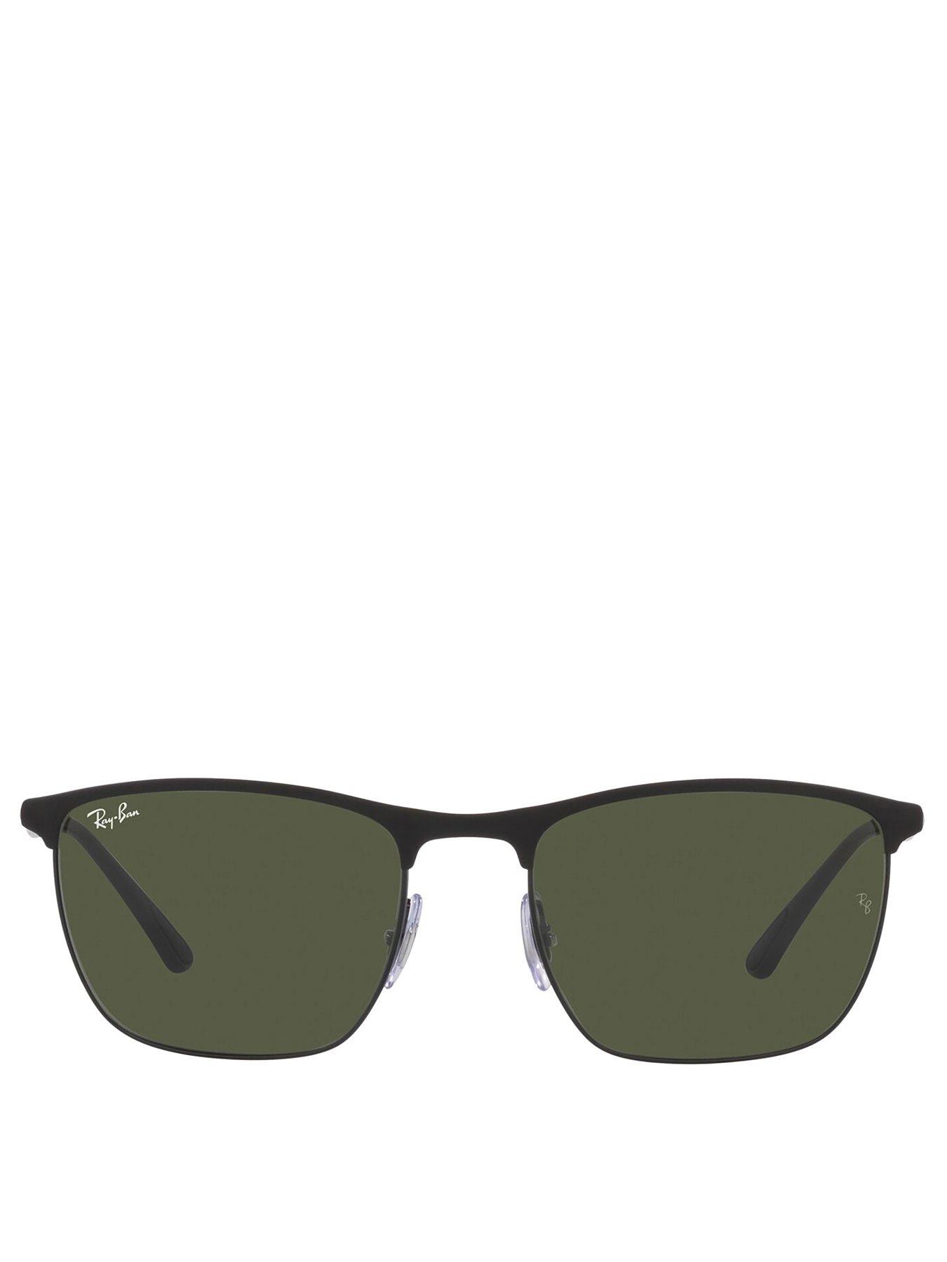 Image 3 of 4 of Ray-Ban Matte Square Sunglasses - Black