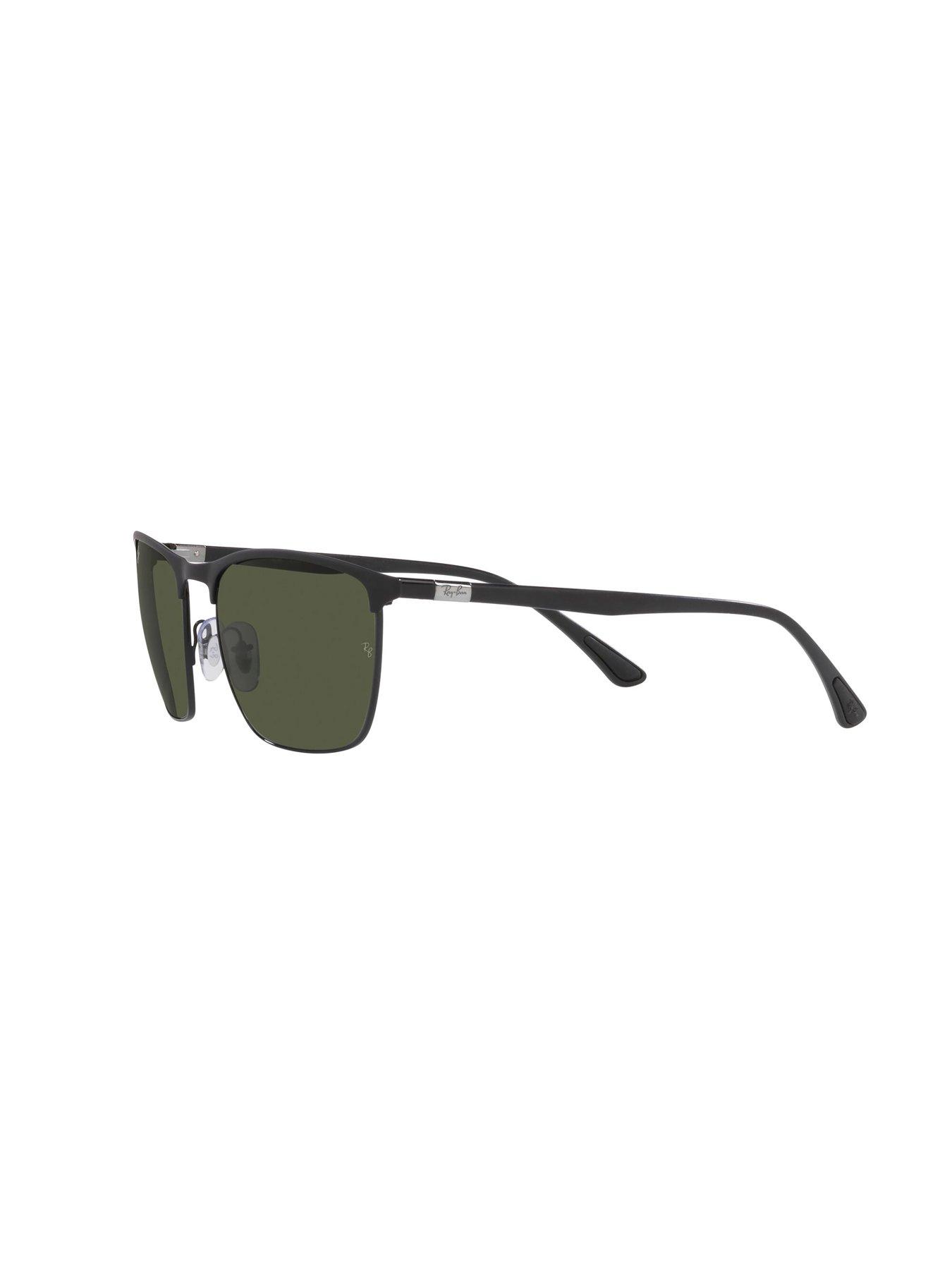 Image 4 of 4 of Ray-Ban Matte Square Sunglasses - Black