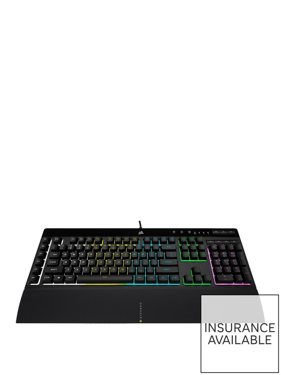 front image of corsair-k55-rgb-pro-gaming-keyboard--nbsp5z-rgb-rubber-dome