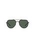  image of polo-ralph-lauren-pilot-shiny-dark-gunmetal-frame-dark-green-lens-sunglasses