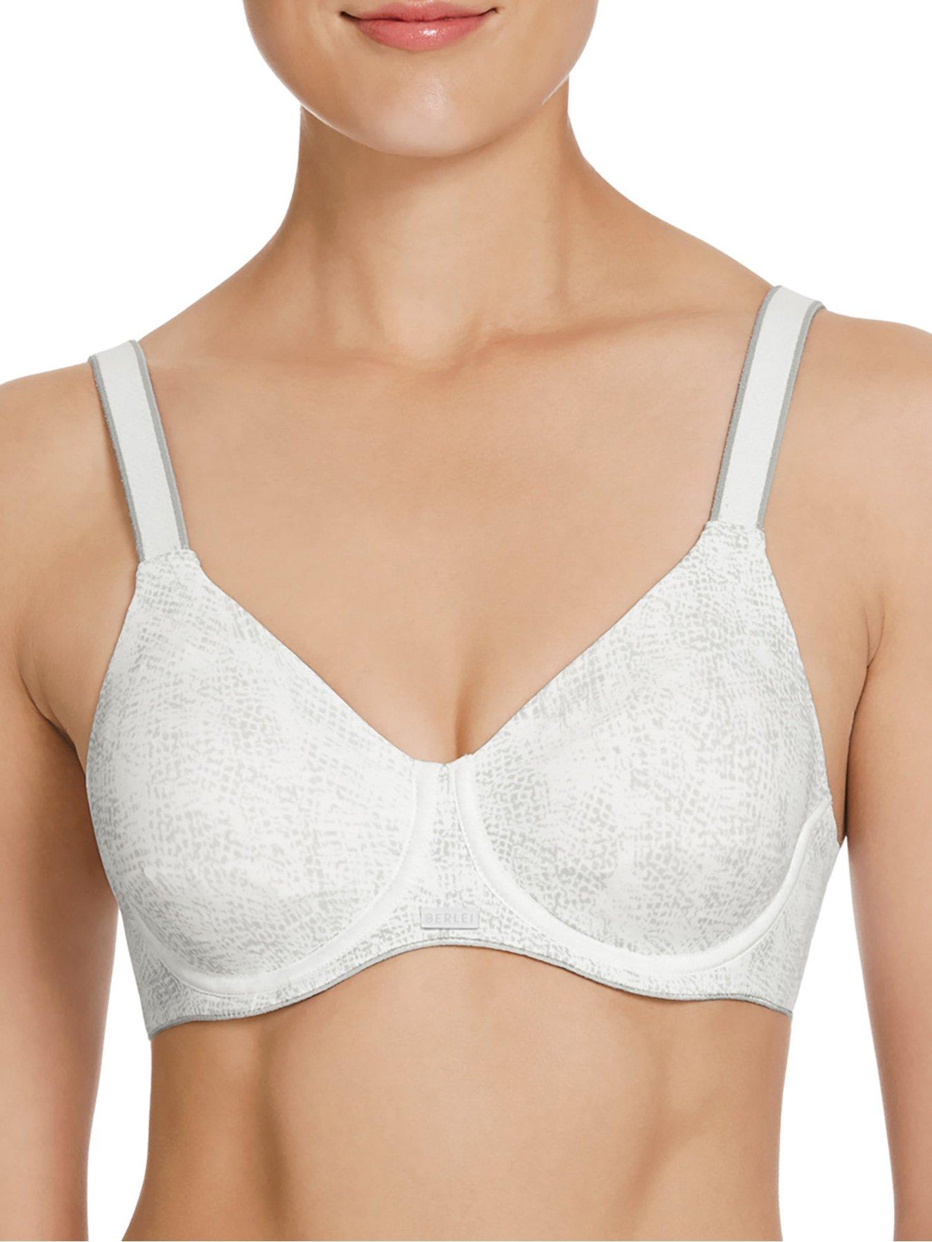 undefined High Impact Performance Underwired Bra - White