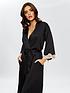  image of ann-summers-nightwear-loungewear-selena-sustainable-robe-black