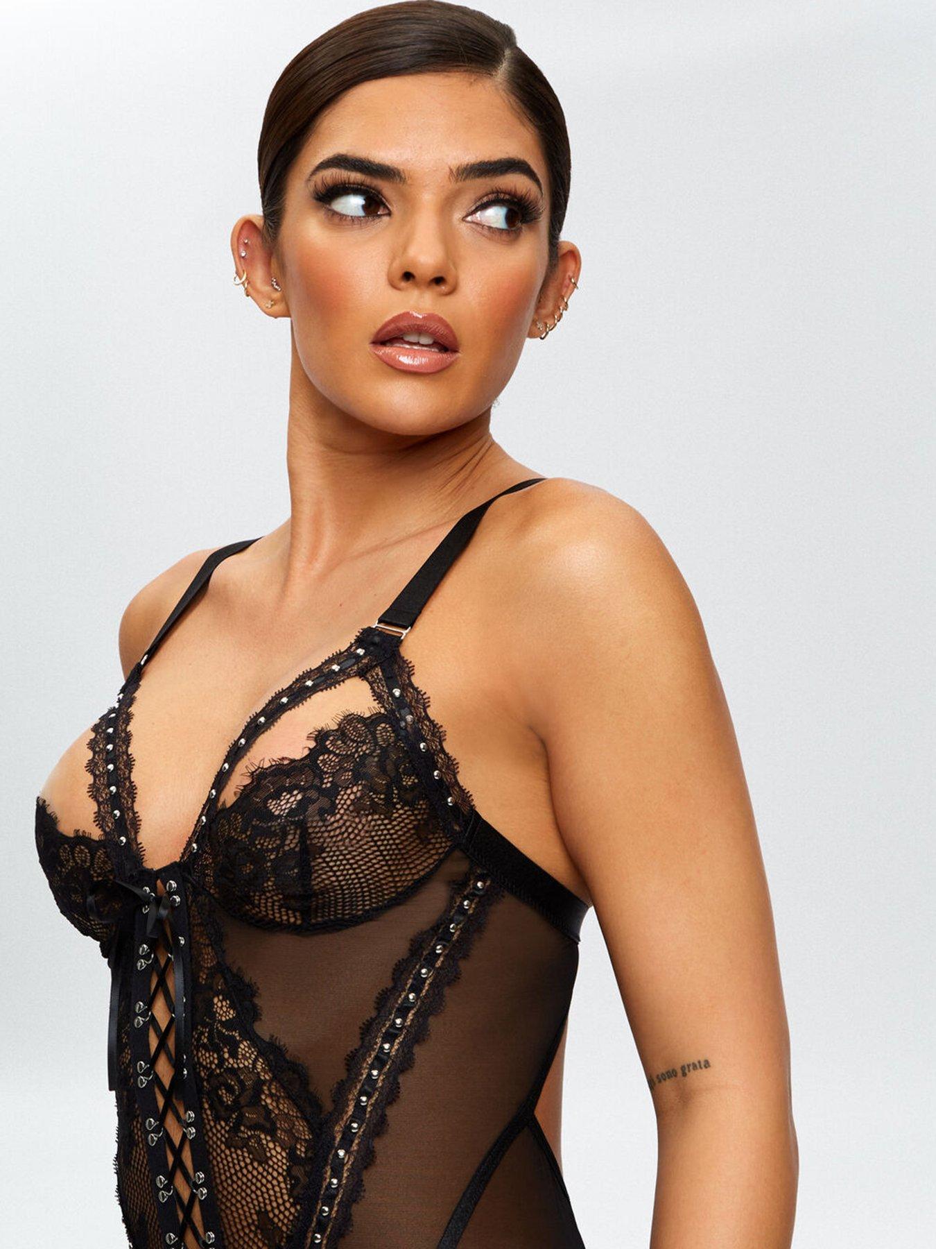 black teddy nightwear