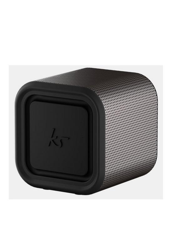 front image of kitsound-boomcube-15-bluetooth-speaker-blackgunmetal