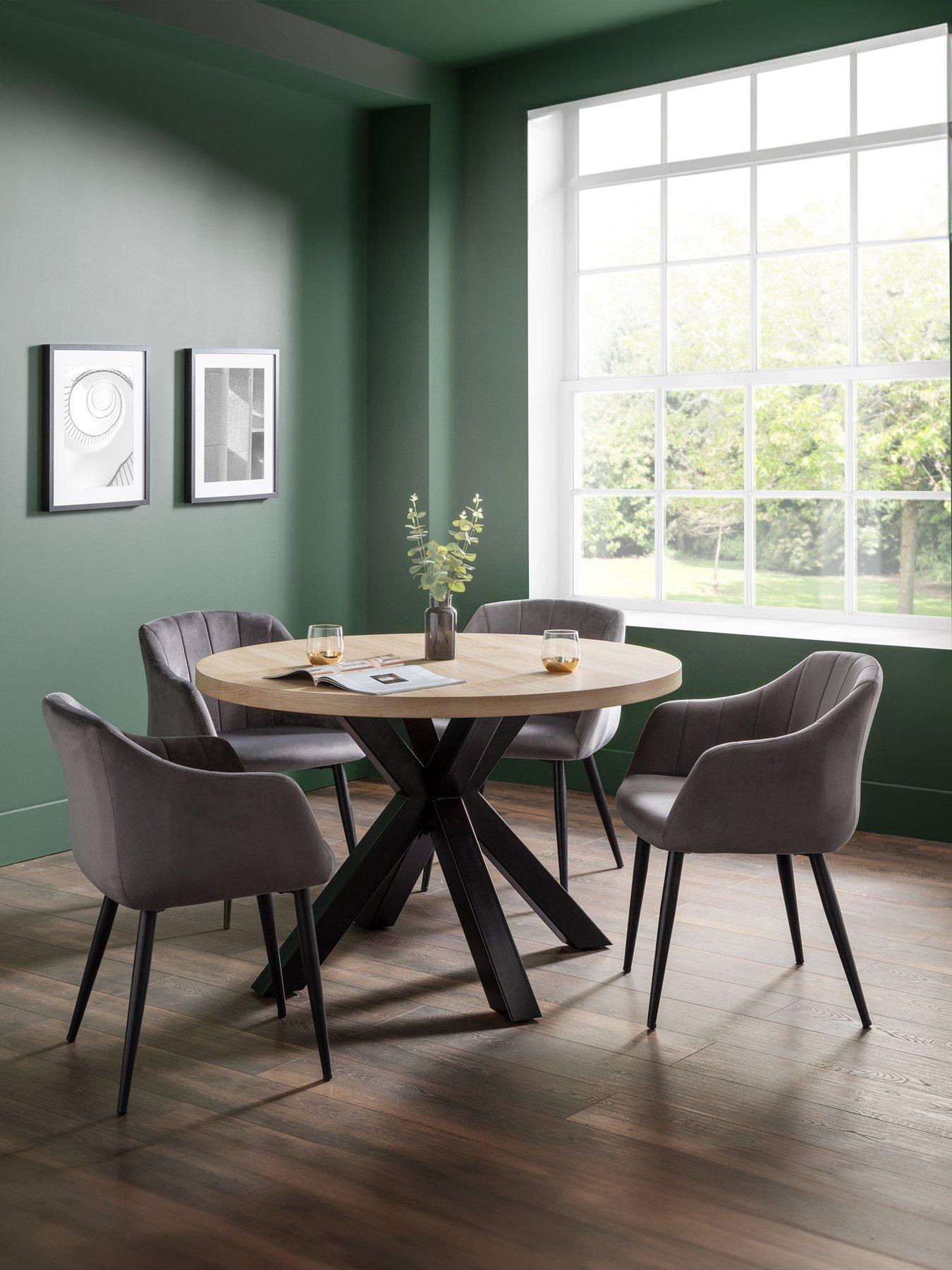 julian-bowen-berwick-120-cm-round-dining-table-4-hobart-chairs-oakgrey