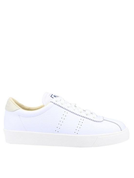 front image of superga-2843-club-s-comfort-leather-trainers-white