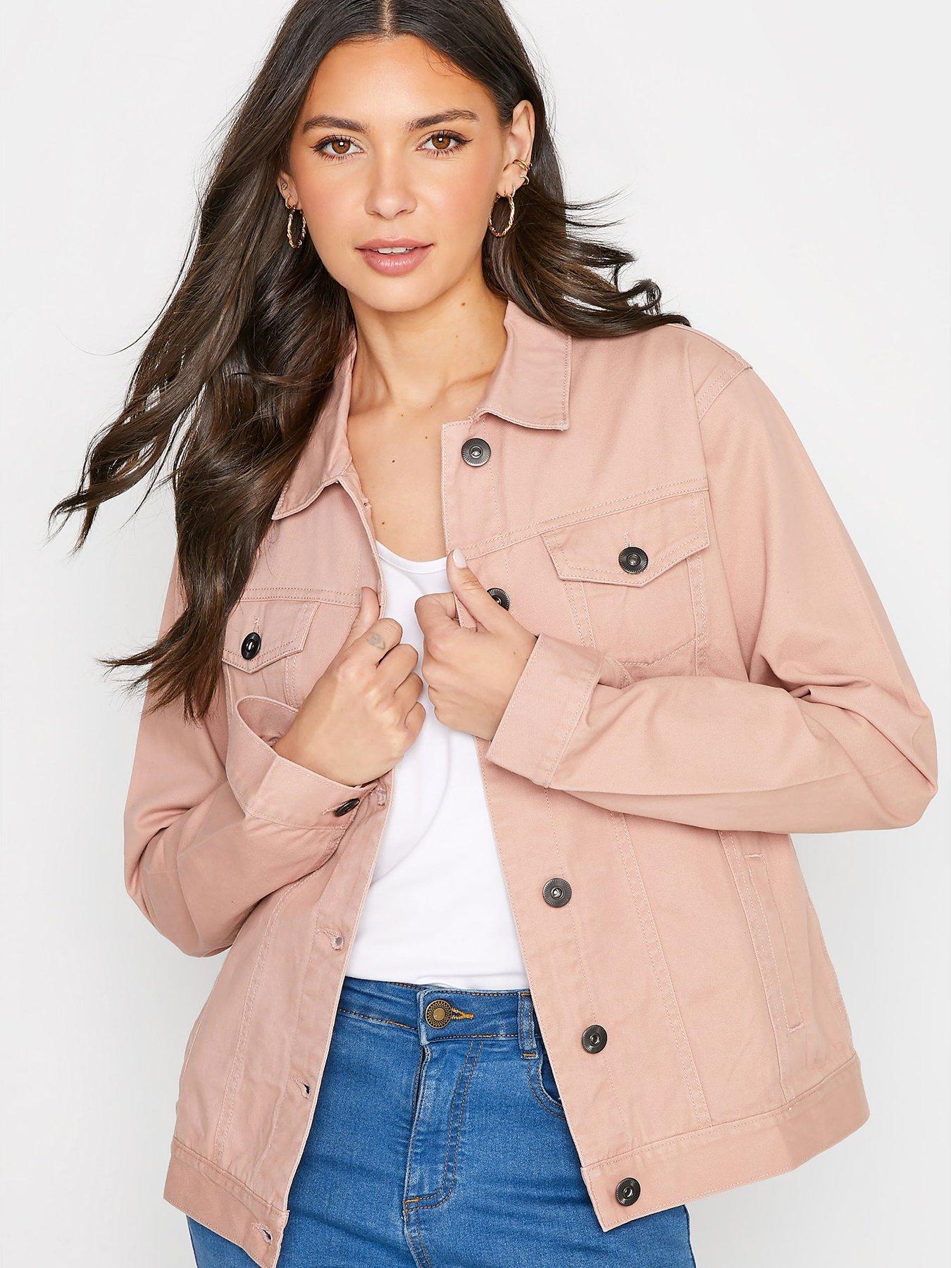 Pale pink best sale jean jacket