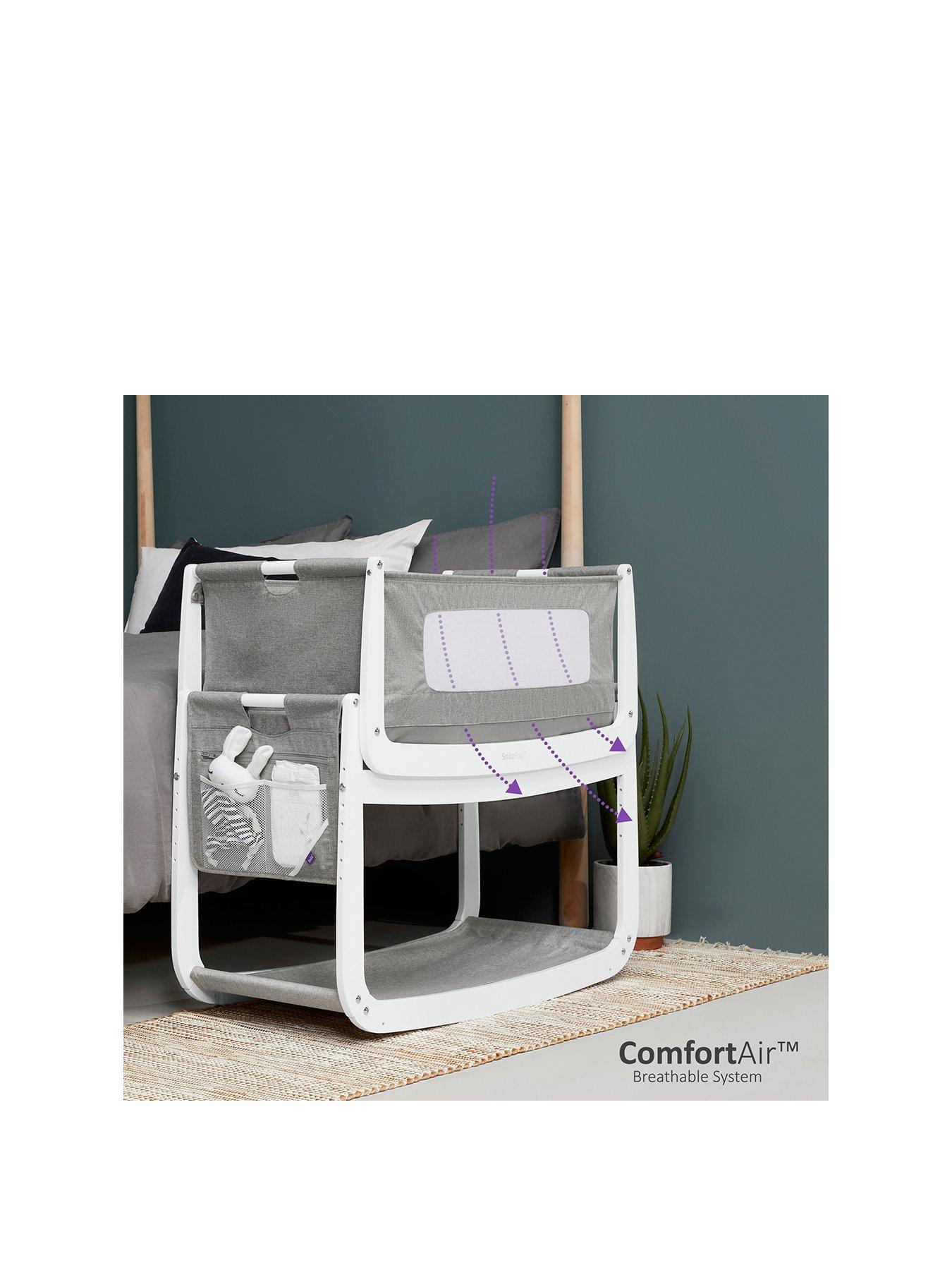  image of snuz-snuzpod4-bedside-crib-starter-bundlenbsp--dusk