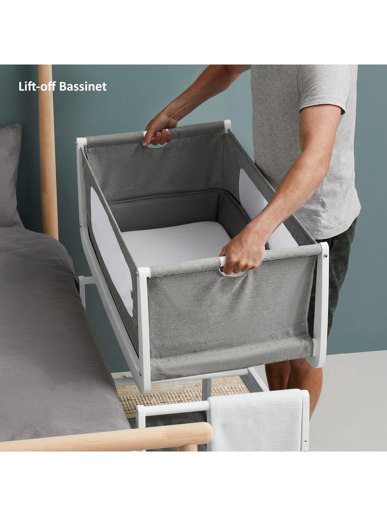  image of snuz-snuzpod4-bedside-crib-starter-bundlenbsp--dusk