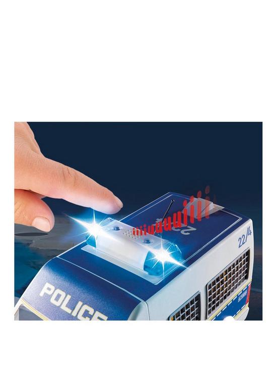 stillFront image of playmobil-70899-city-action-police-van-with-lights-and-sound