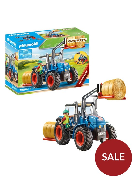 front image of playmobil-71004-country-large-tractor