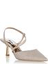  image of dune-london-colombia-heeled-court-shoe-rose-gold