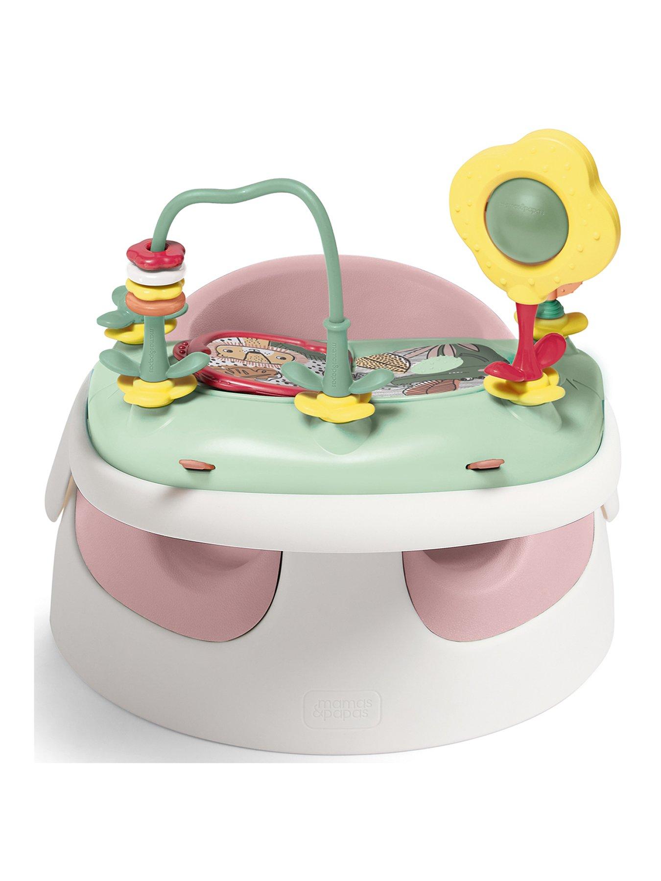 Image 2 of 6 of Mamas & Papas Baby Snug and Activity Tray- Blossom - Pink
