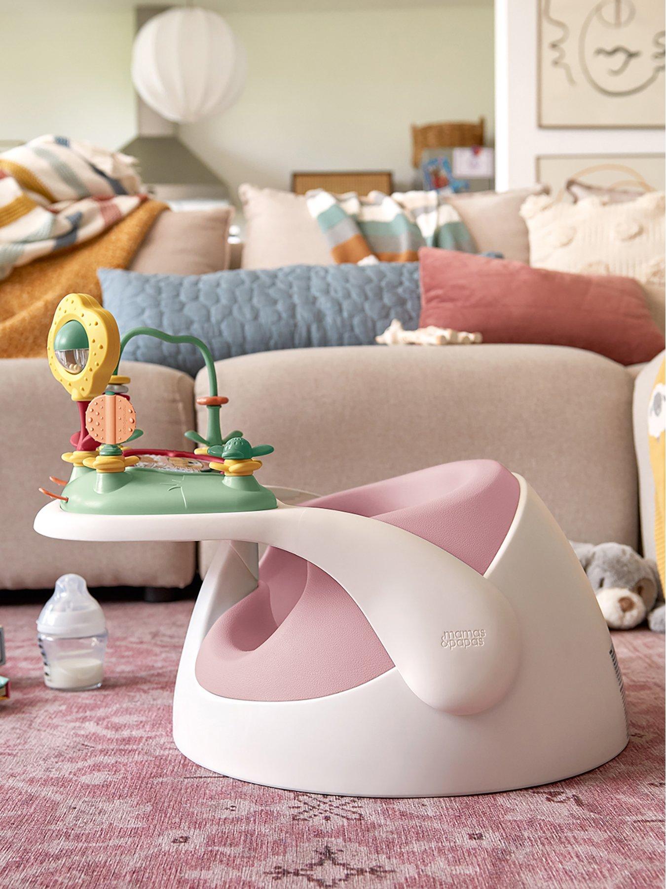 Image 4 of 6 of Mamas & Papas Baby Snug and Activity Tray- Blossom - Pink