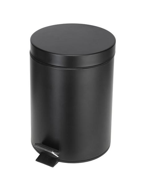 croydex-matt-black-5-litre-pedal-bin
