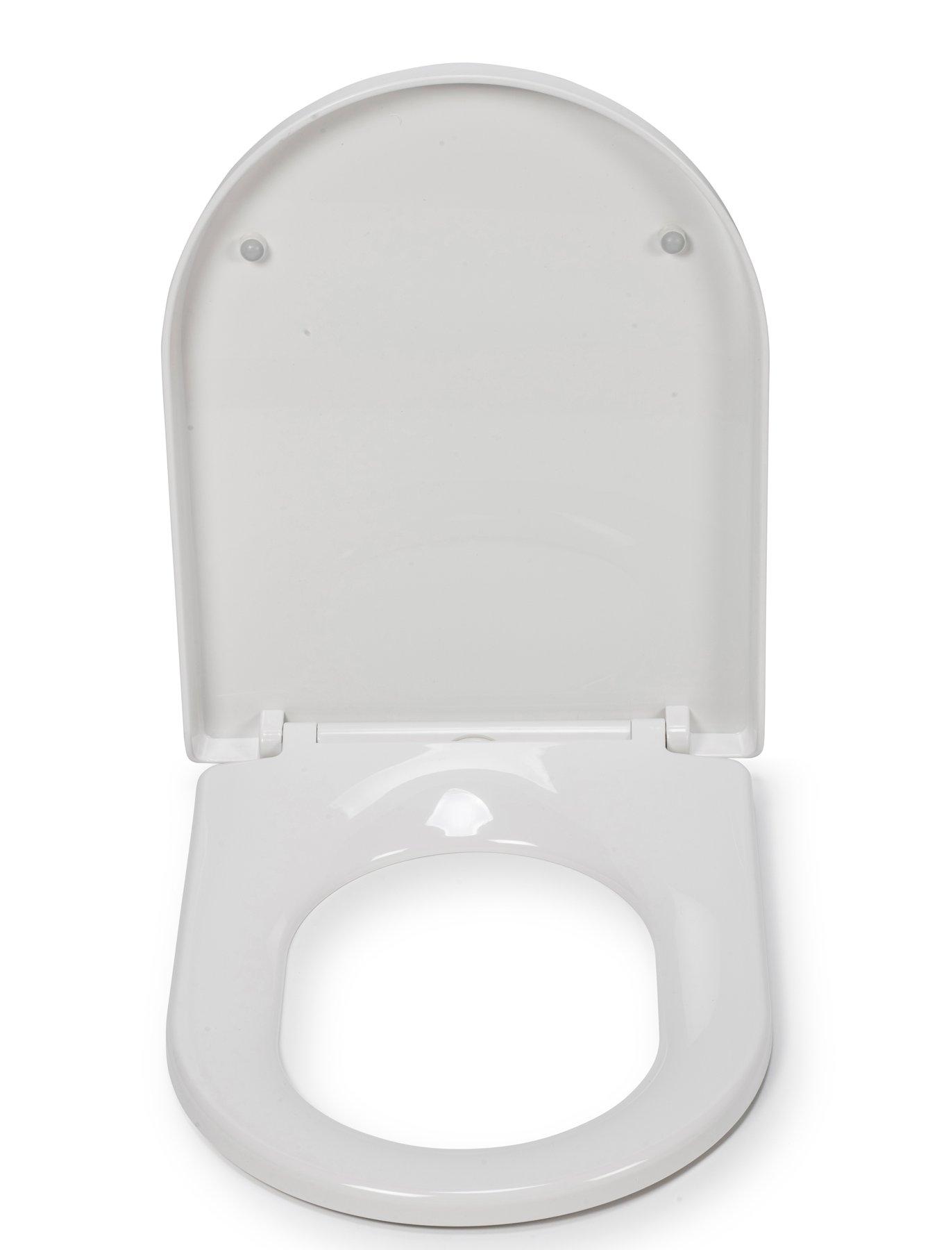 Image 3 of 6 of Croydex Telese Stick n Lock D-Shaped Toilet Seat