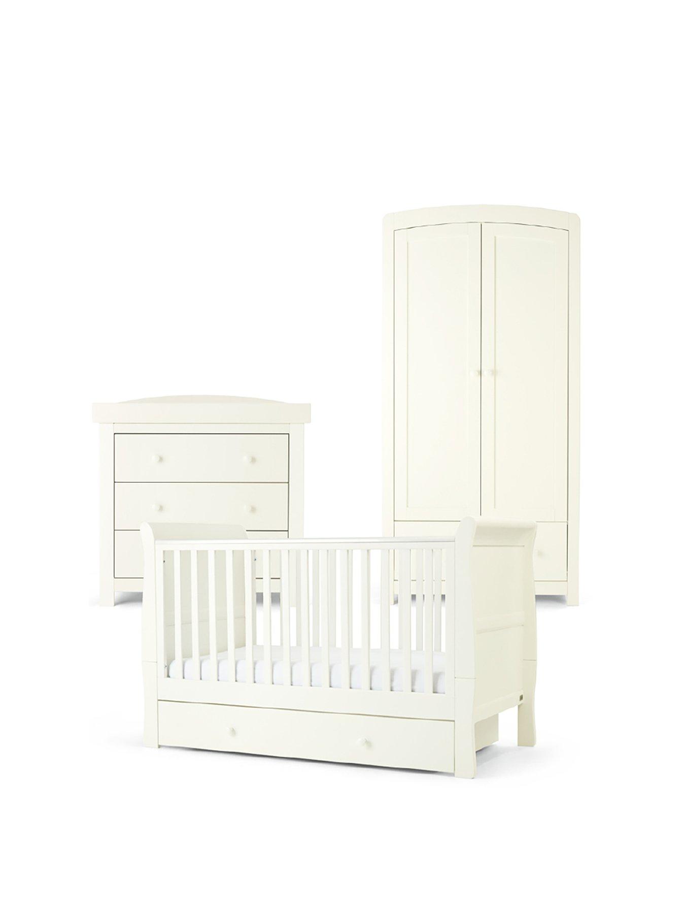 Mamas & Papas Mia Cot Bed Range White