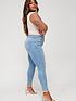  image of v-by-very-curve-shaping-highwaisted-skinny-jean-light-wash-blue