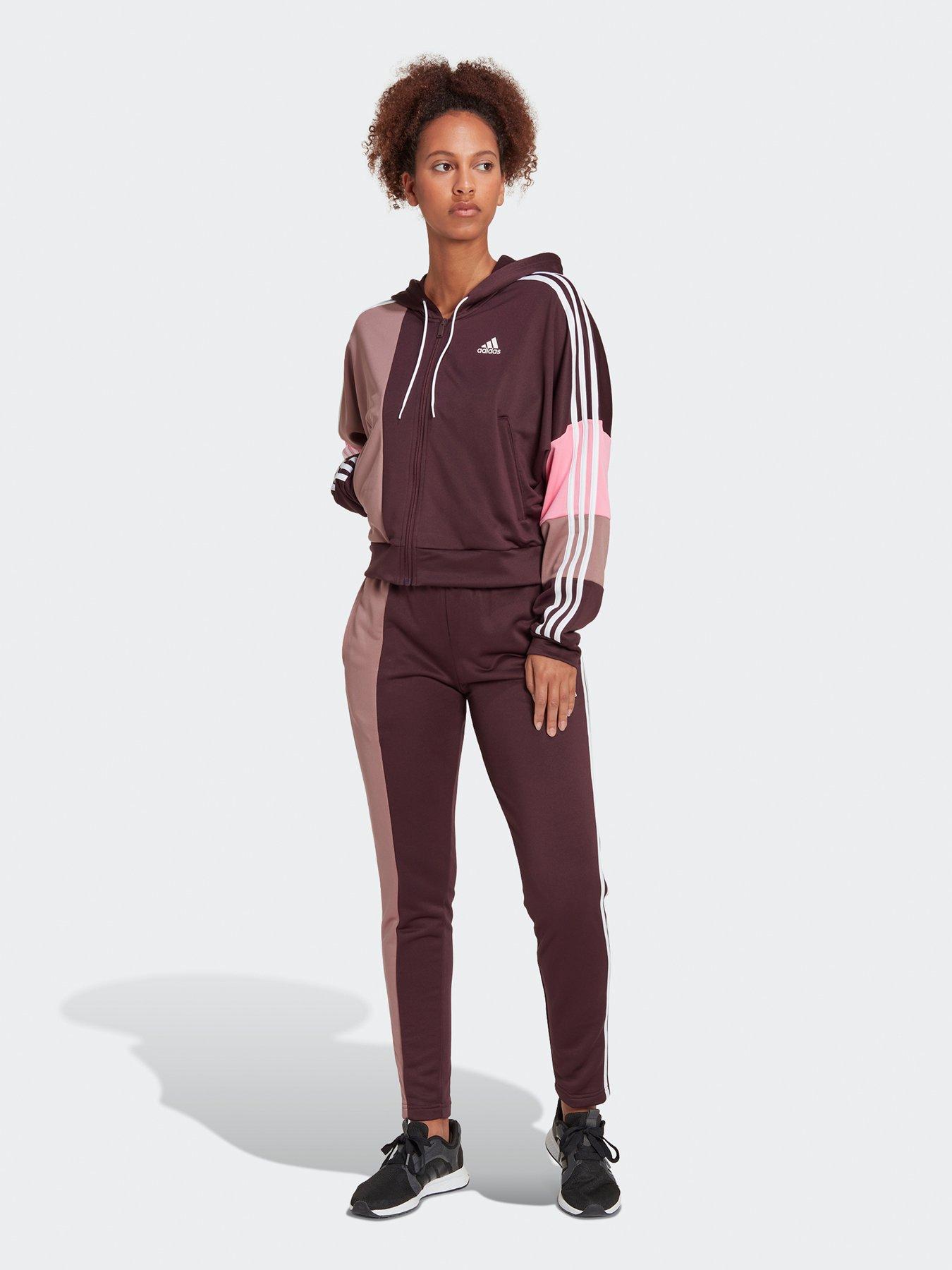 Woman Embroidered Colour Block Stripe Tracksuit #AFF, , #sponsored,  #Affiliate, #Colour, #Tracksuit, #St…