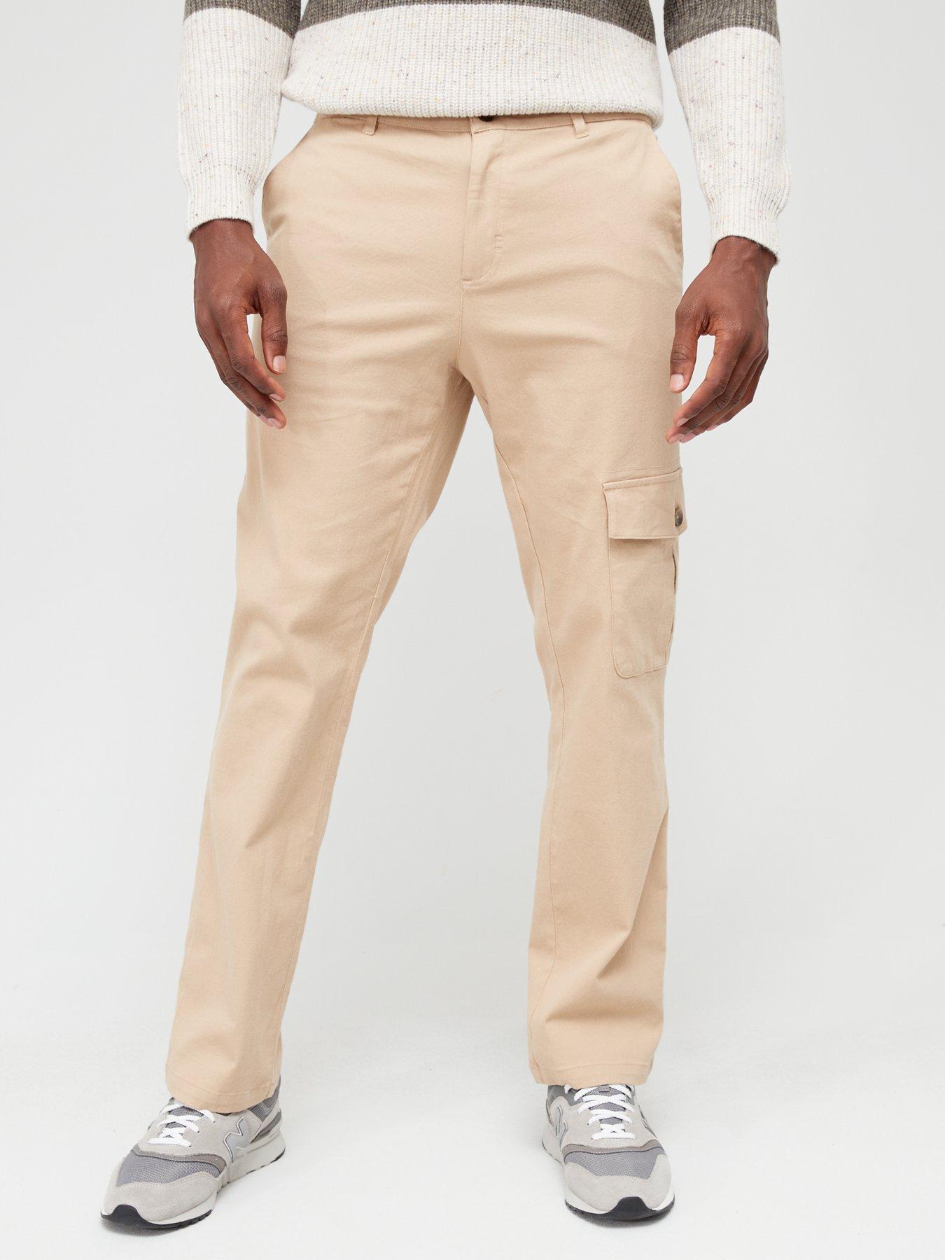 very-man-one-pocket-twill-cargo-stone