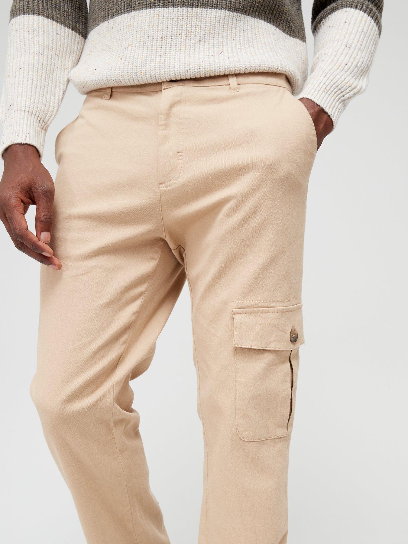  image of very-man-one-pocket-twill-cargo-stone