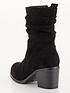  image of everyday-wide-fit-slouch-calf-boot-with-block-heel-black