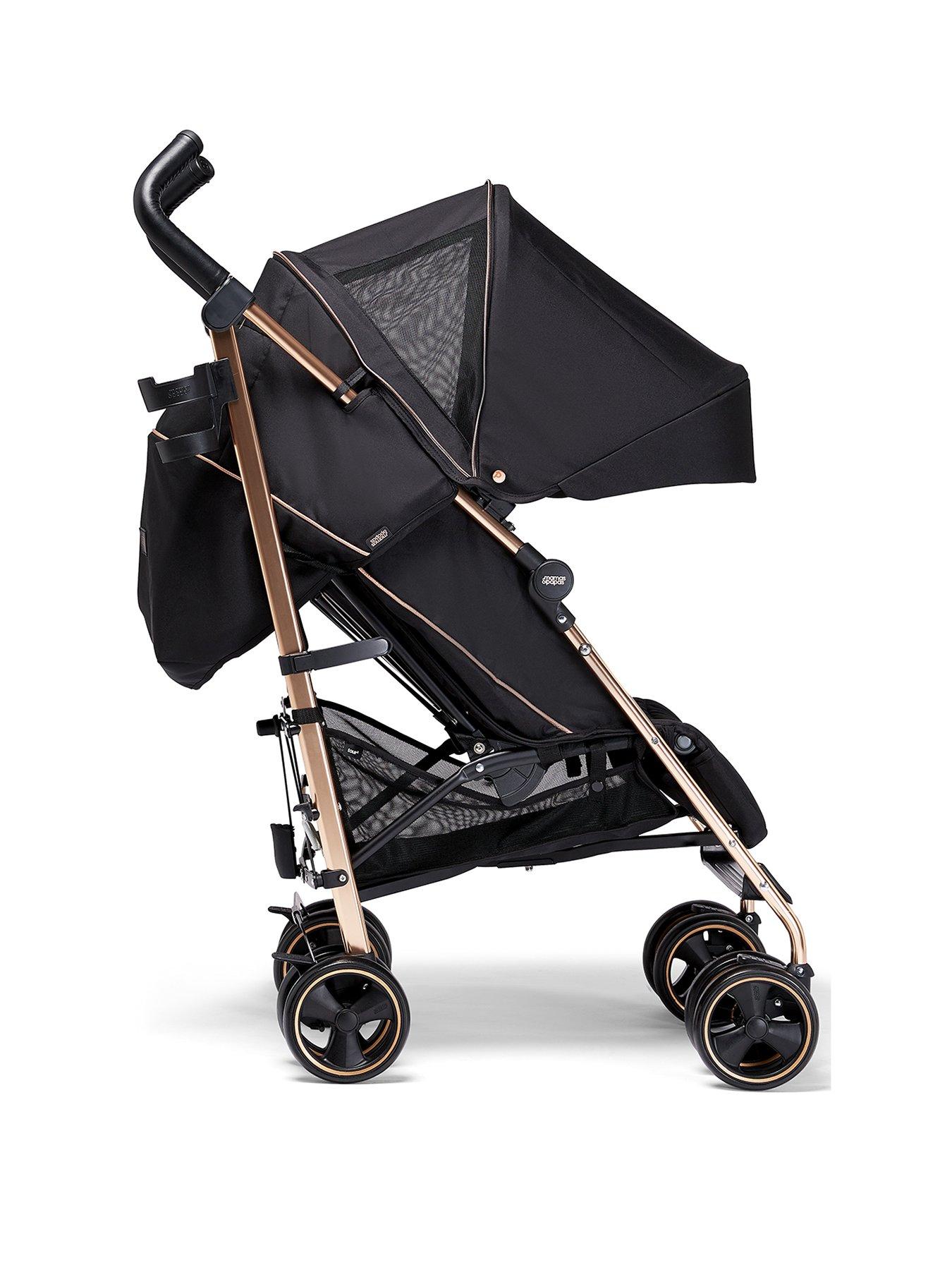 Black rose cheap gold pram