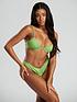  image of south-beach-green-metallic-exaggerated-wire-bra-and-cheeky-brief