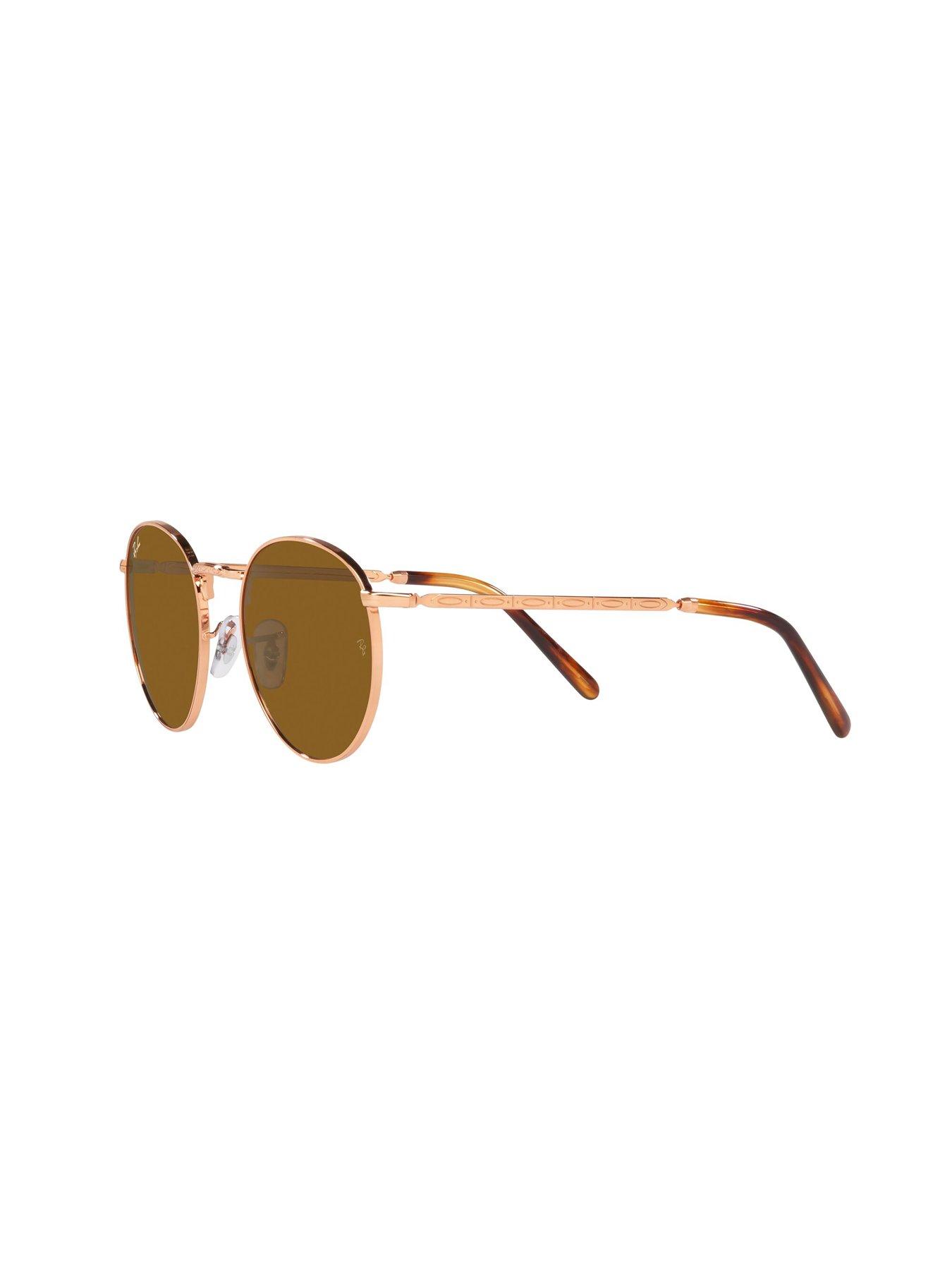 Image 4 of 4 of Ray-Ban New Round Sunglasses - Gold