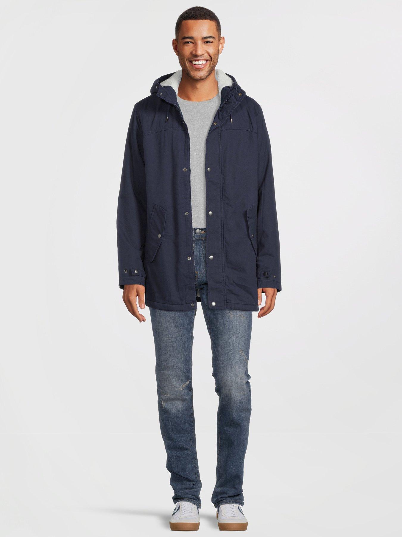  image of jack-jones-borg-lined-hooded-parka-navy-blazer
