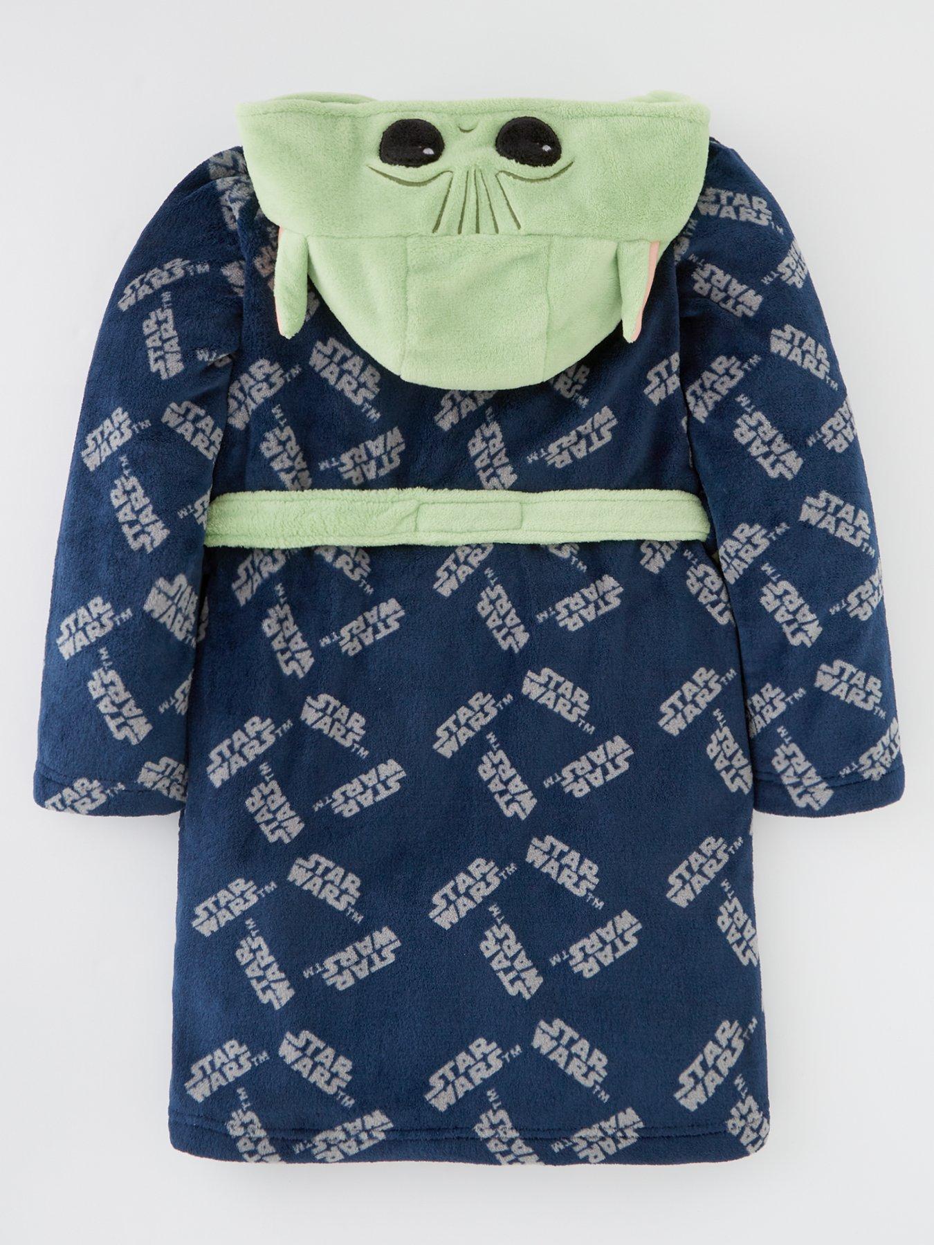 Star Wars The Mandalorian Grogu Baby Yoda Hood Detail Dressing Gown