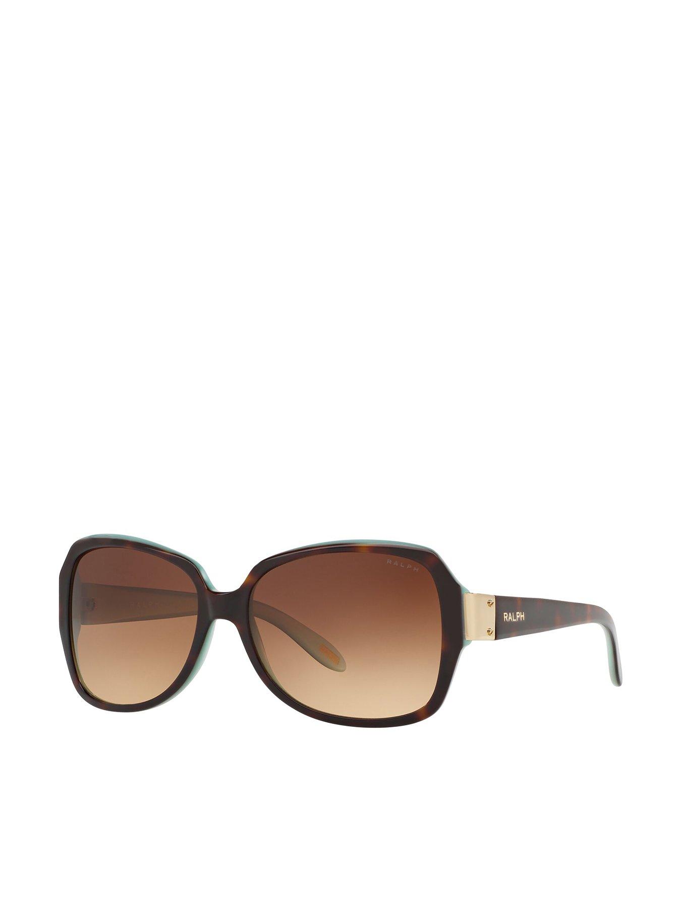 Image 1 of 4 of Ralph Gradient Tint Havana Sunglasses - Havana