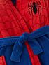  image of spiderman-boys-spiderman-novelty-hood-detail-dressing-gown-multi