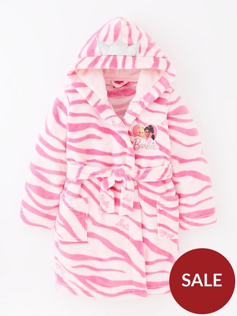 barbie-girls-barbie-zebra-print-dressing-gown-pink