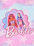  image of barbie-girls-barbie-oversized-hoodie-poncho-blanket-multi