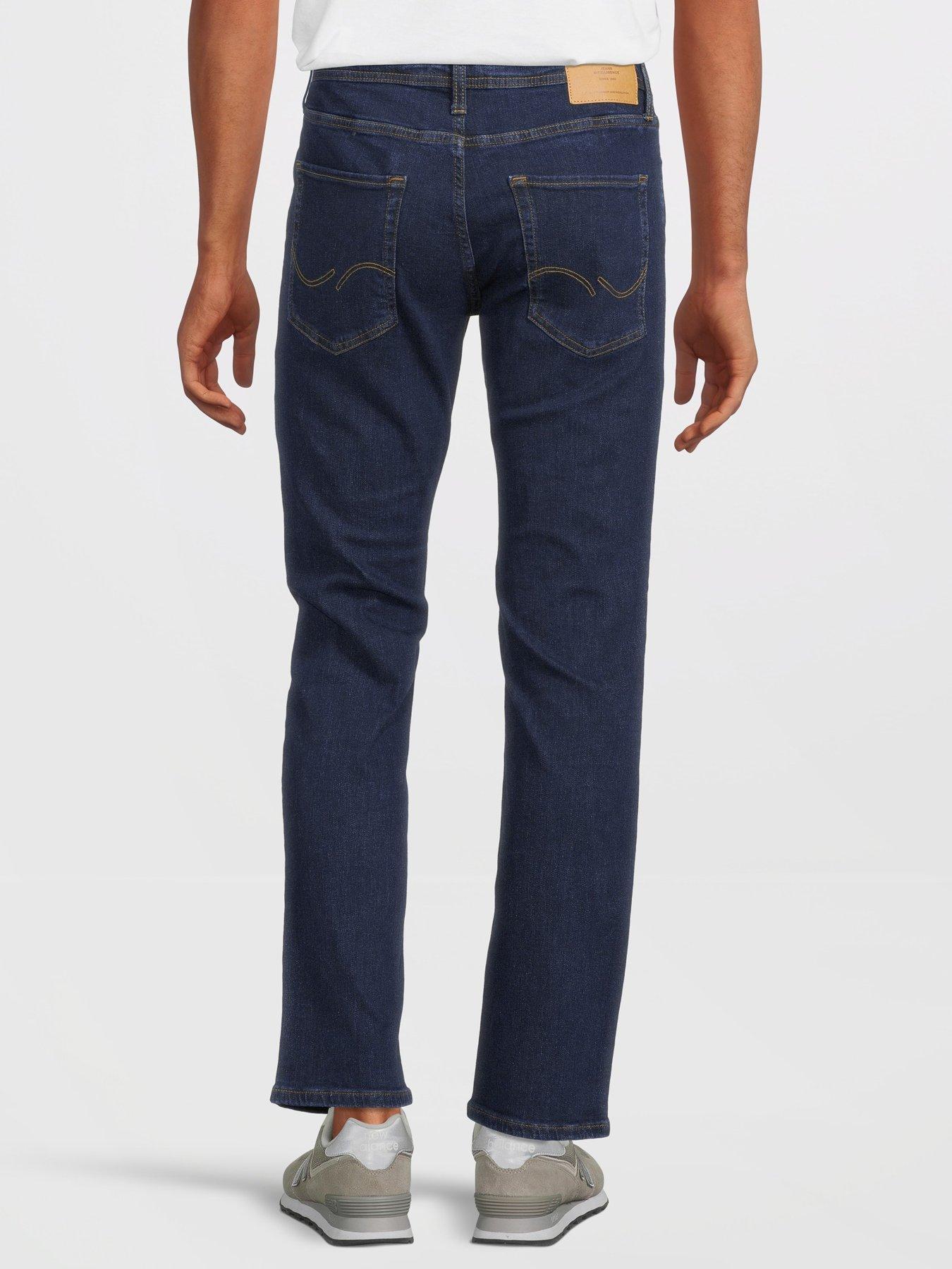  image of jack-jones-clark-regular-fitnbspjeans-blue-denim