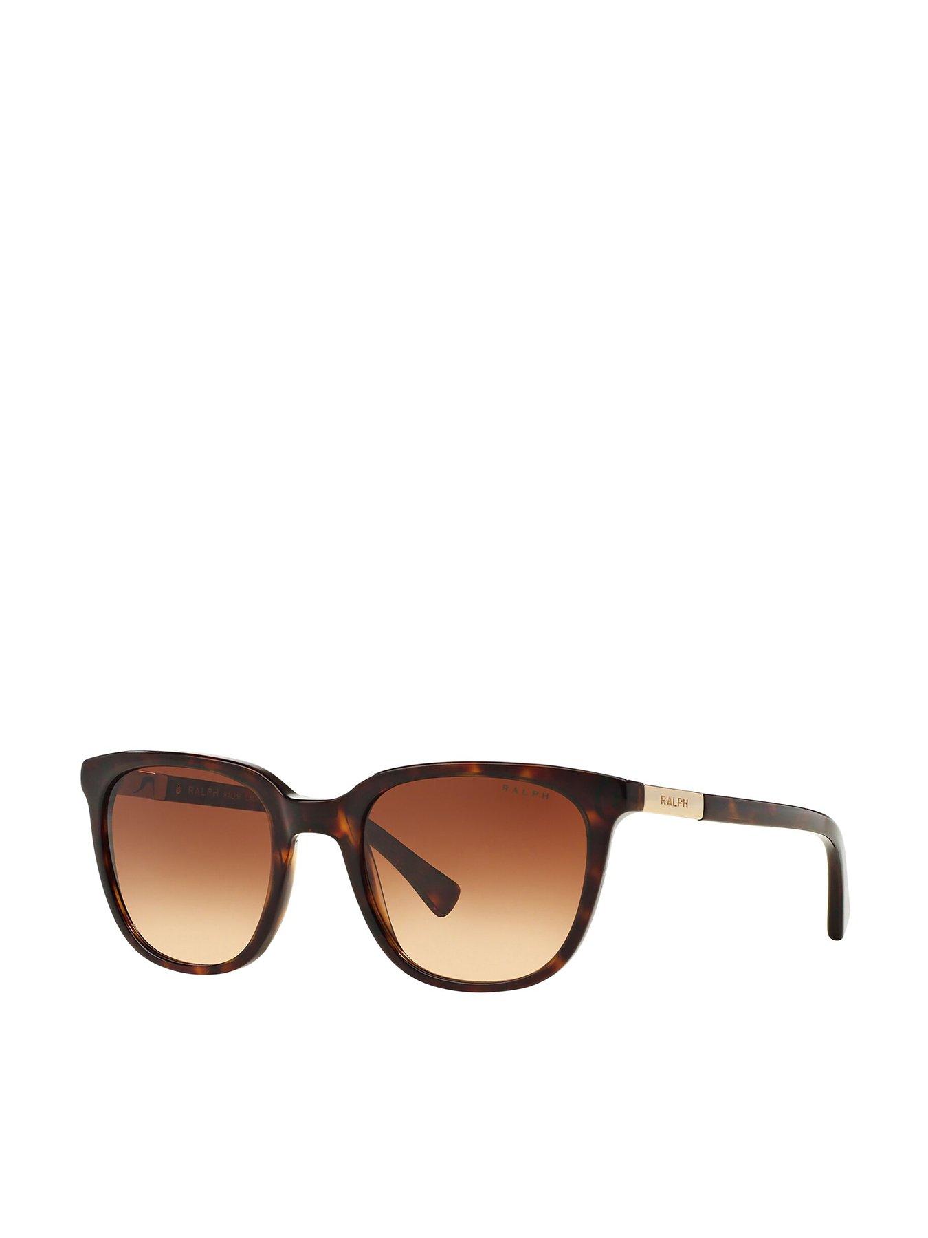 Image 1 of 4 of Ralph Tortoise Frame Sunglasses - Dark Havana