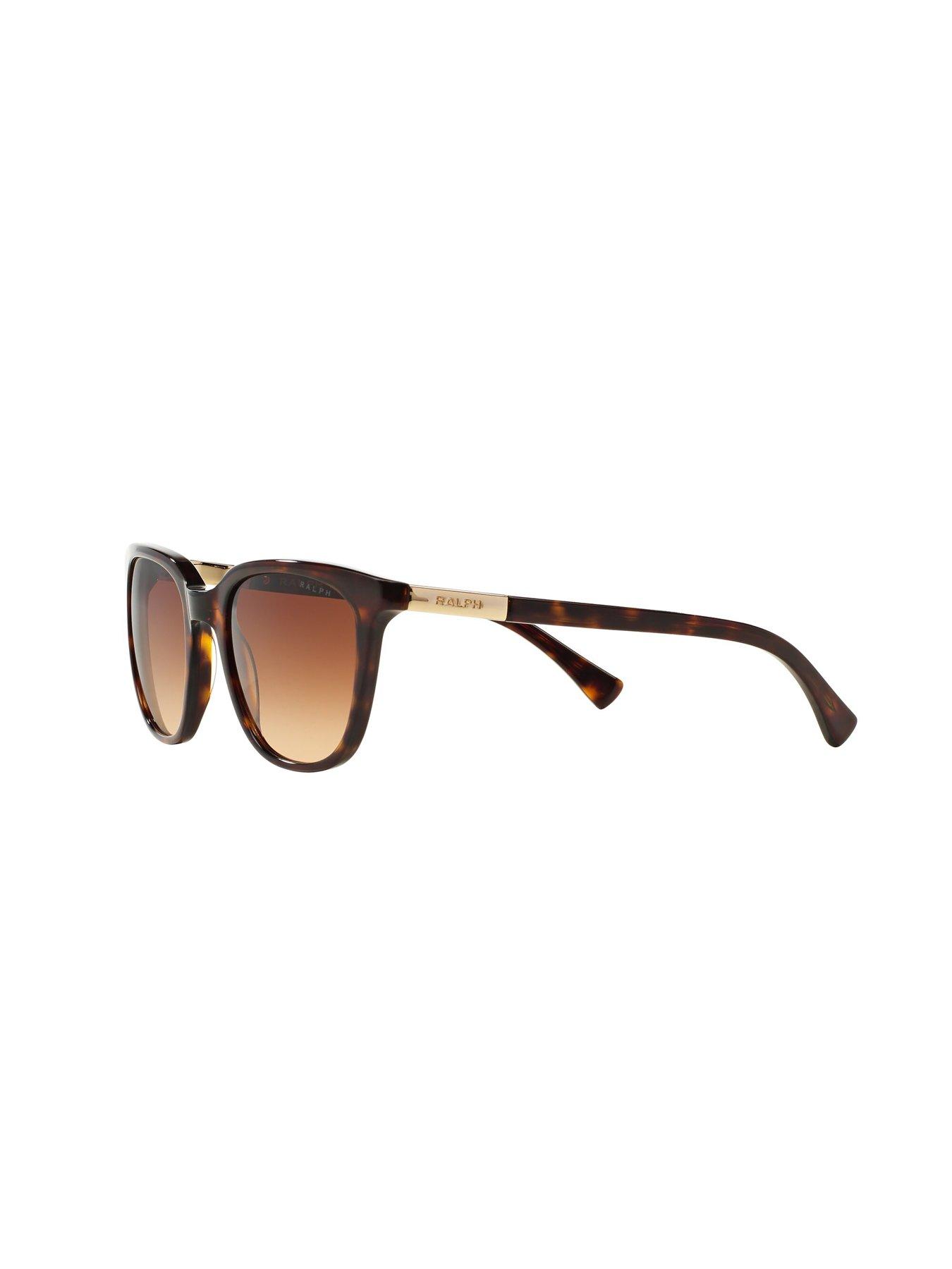 Image 4 of 4 of Ralph Tortoise Frame Sunglasses - Dark Havana