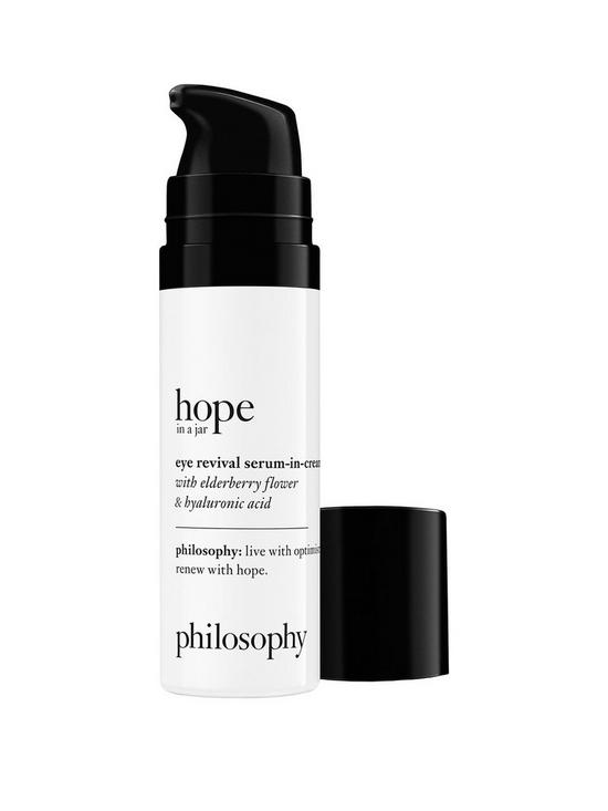 front image of philosophy-hope-in-a-jar-eye-revival-serum-in-cream-15ml