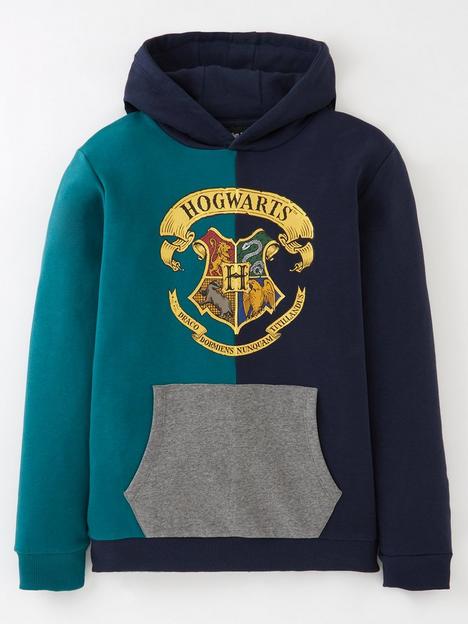harry-potter-boys-harry-potter-cut-and-sew-chest-print-hoodie-navy