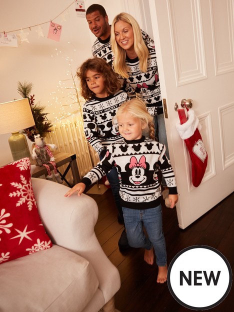 minnie-mouse-girls-minnie-mouse-christmas-family-jumper-black