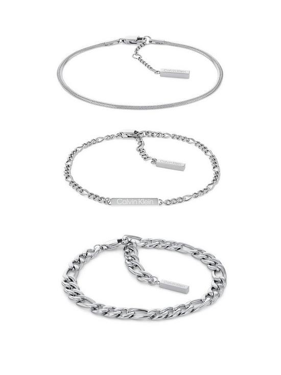 front image of calvin-klein-linked-ladies-bracelet-set