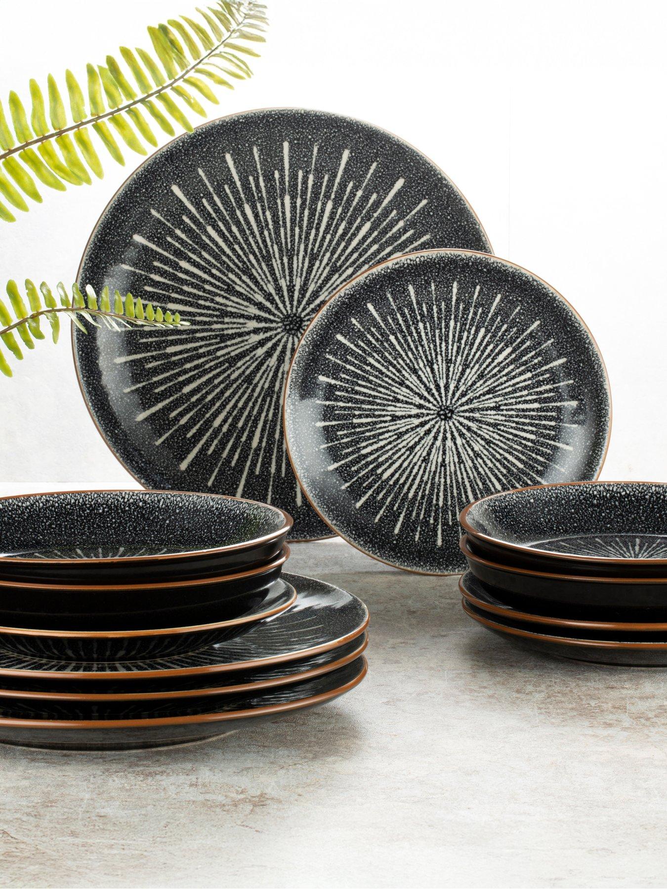 undefined Starburst Reactive 12-Piece Dinner Set