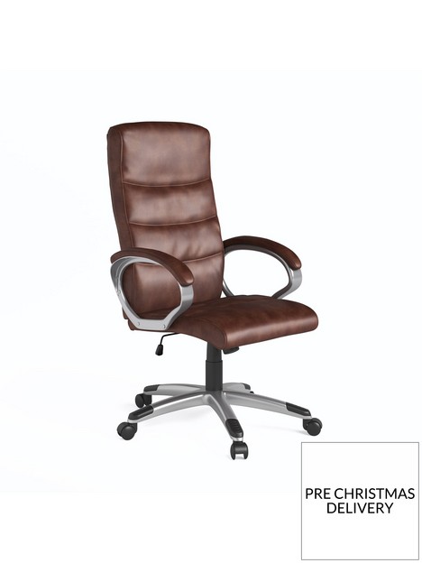 alphason-hampton-leather-office-chair-brown