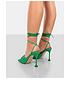  image of public-desire-gracie-tie-up-heeled-mule-green