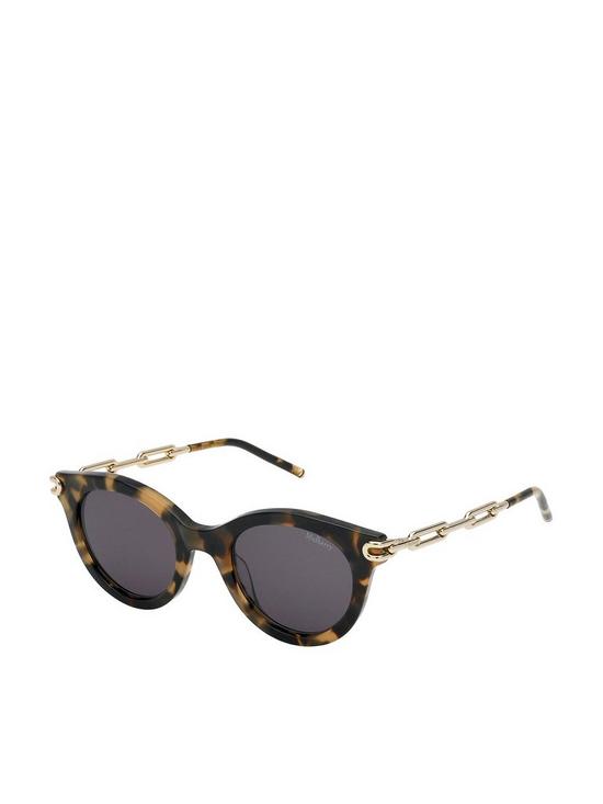 front image of mulberry-round-sunglasses