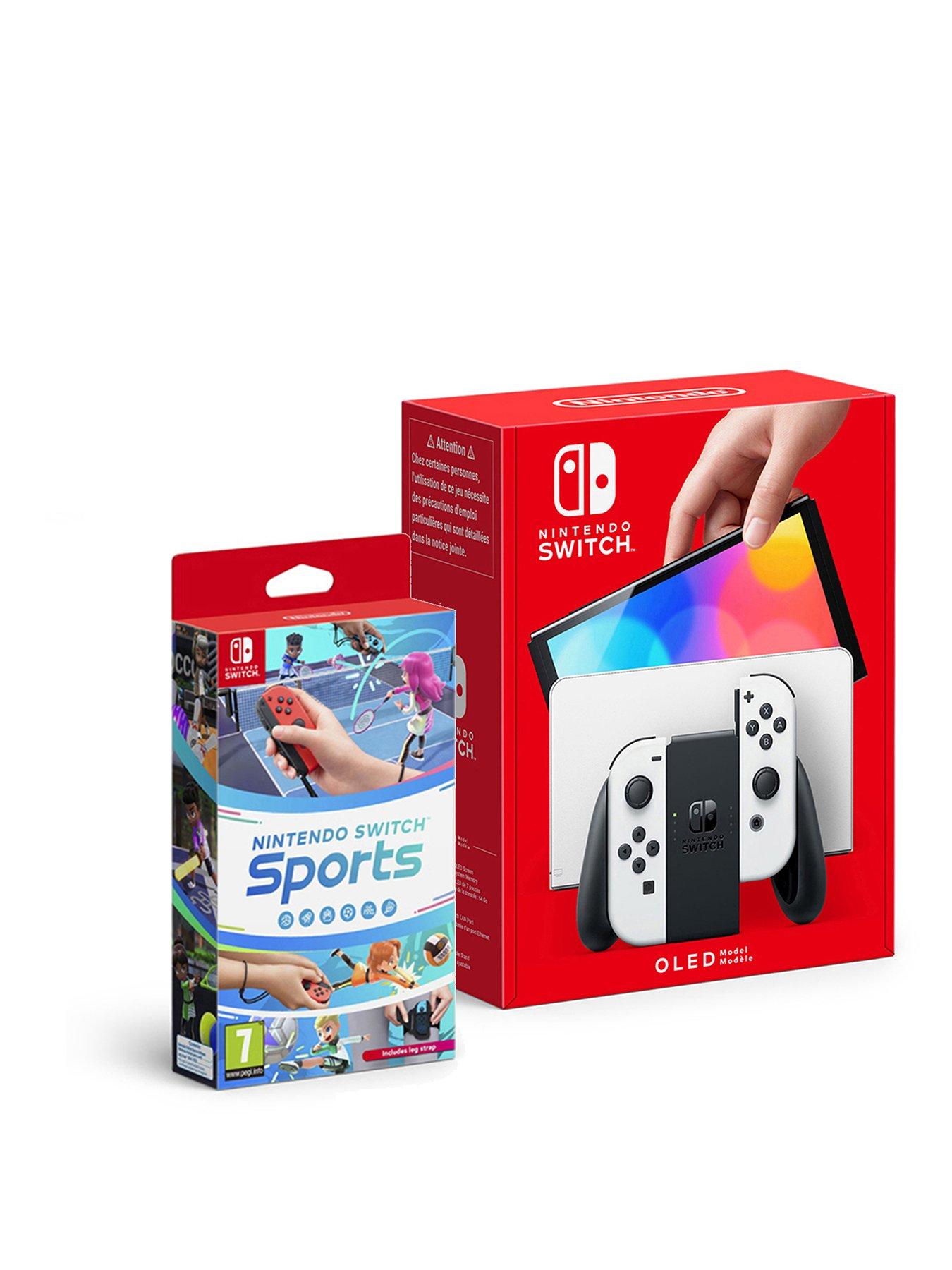 Image 1 of 8 of Nintendo Switch OLED Console - White&nbsp;+ Nintendo Switch Sports