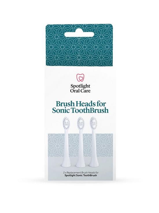 front image of spotlight-oral-care-replacement-sonic-toothbrush-heads