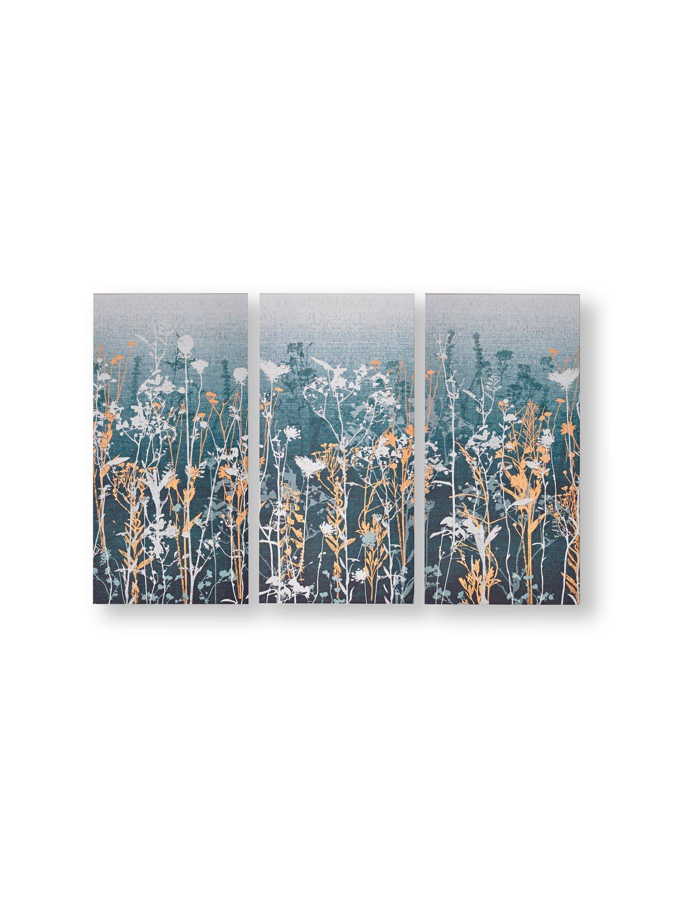  image of art-for-the-home-wildflower-meadow-set-3-canvas